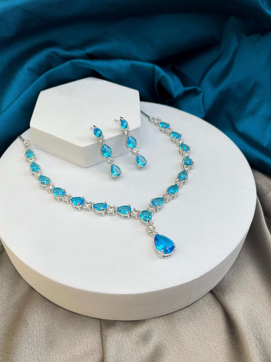 Kate Turquoise Blue Necklace set