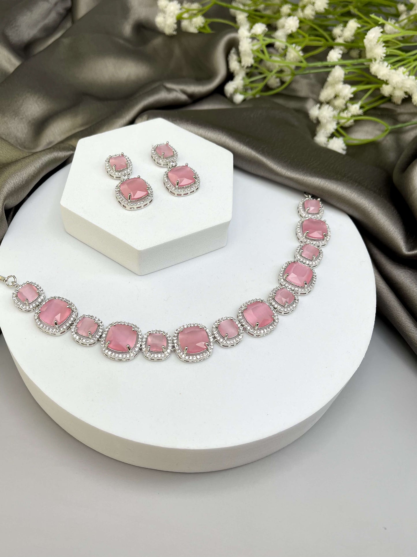 Rachel Pink AD Necklace Set