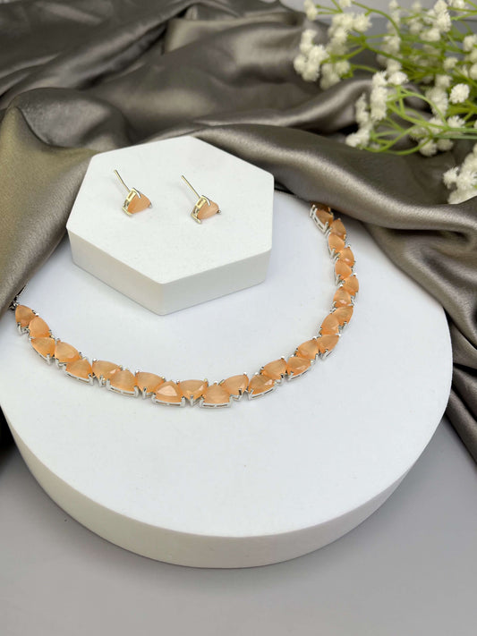 Jane Peach Necklace Set