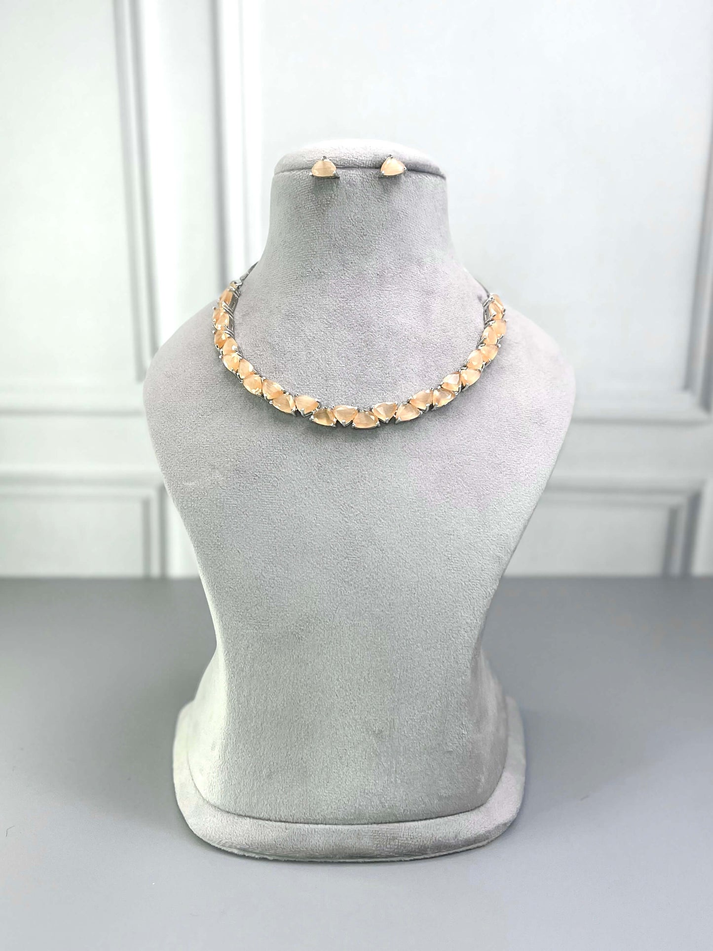 Jane Peach Necklace Set