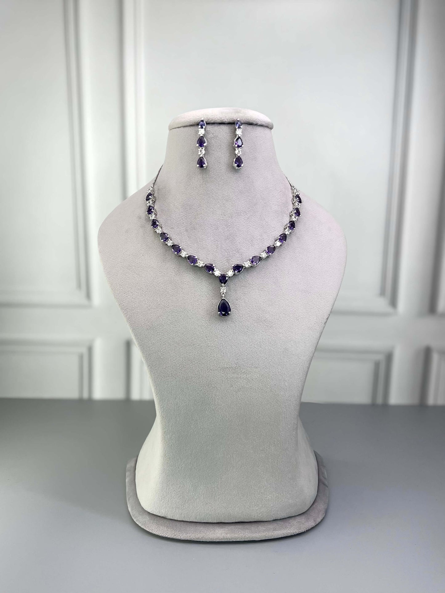 Kate Purple Necklace set