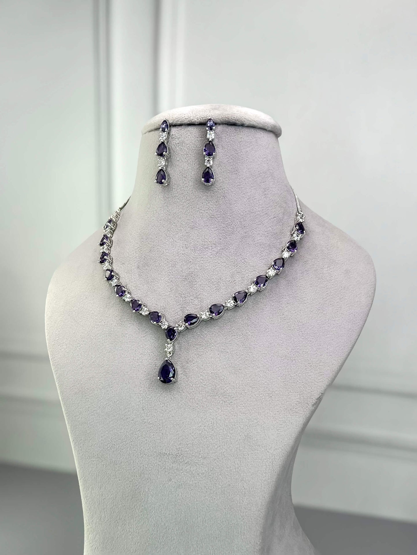 Kate Purple Necklace set