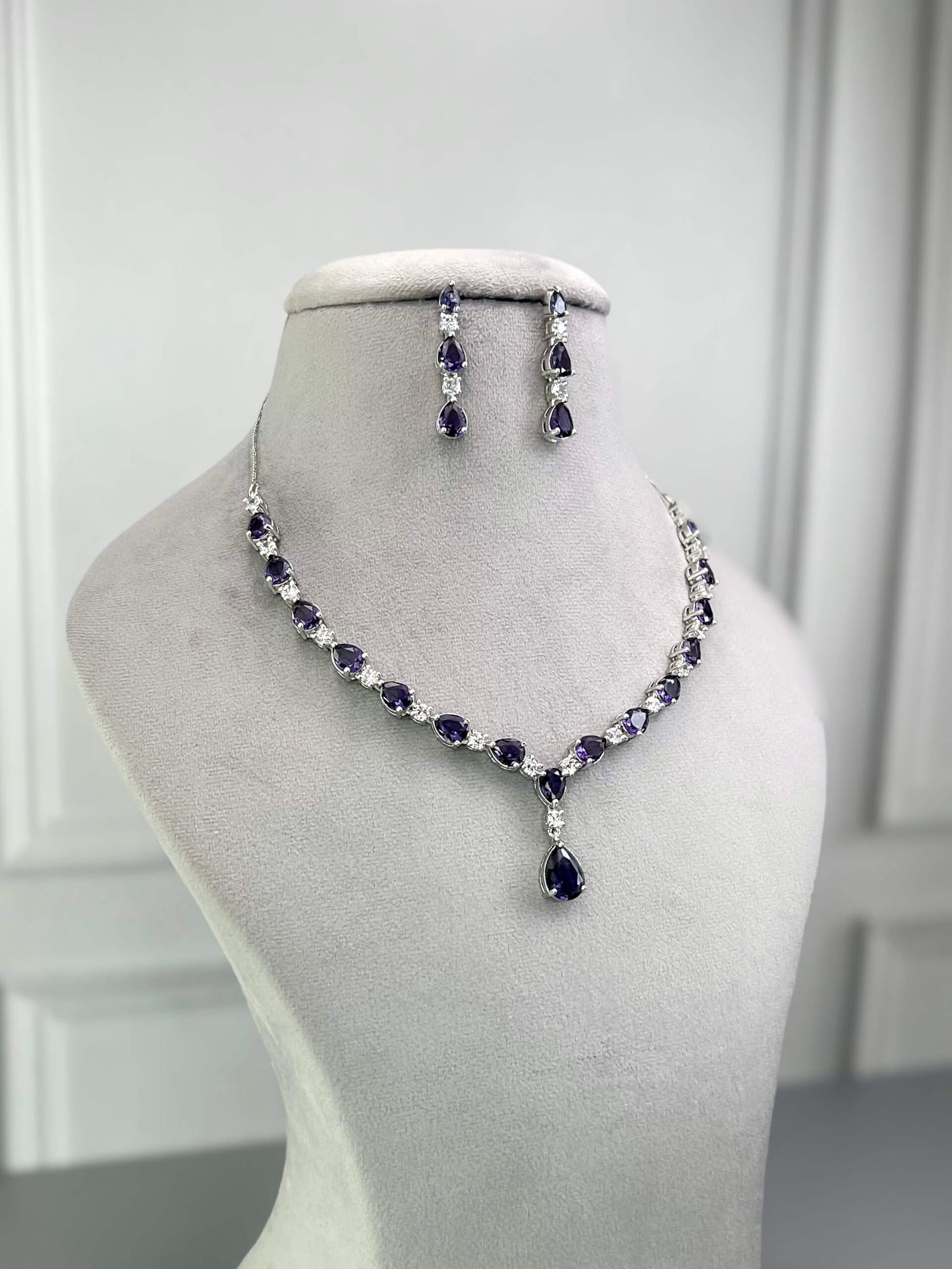 Kate Purple Necklace set