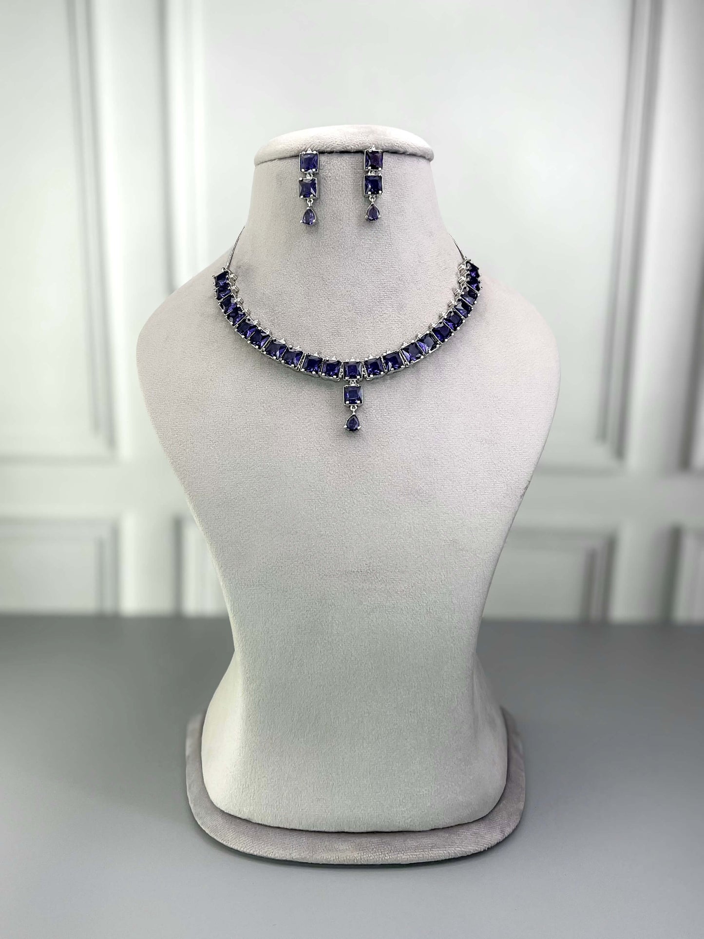 Gemma Purple Necklace Set