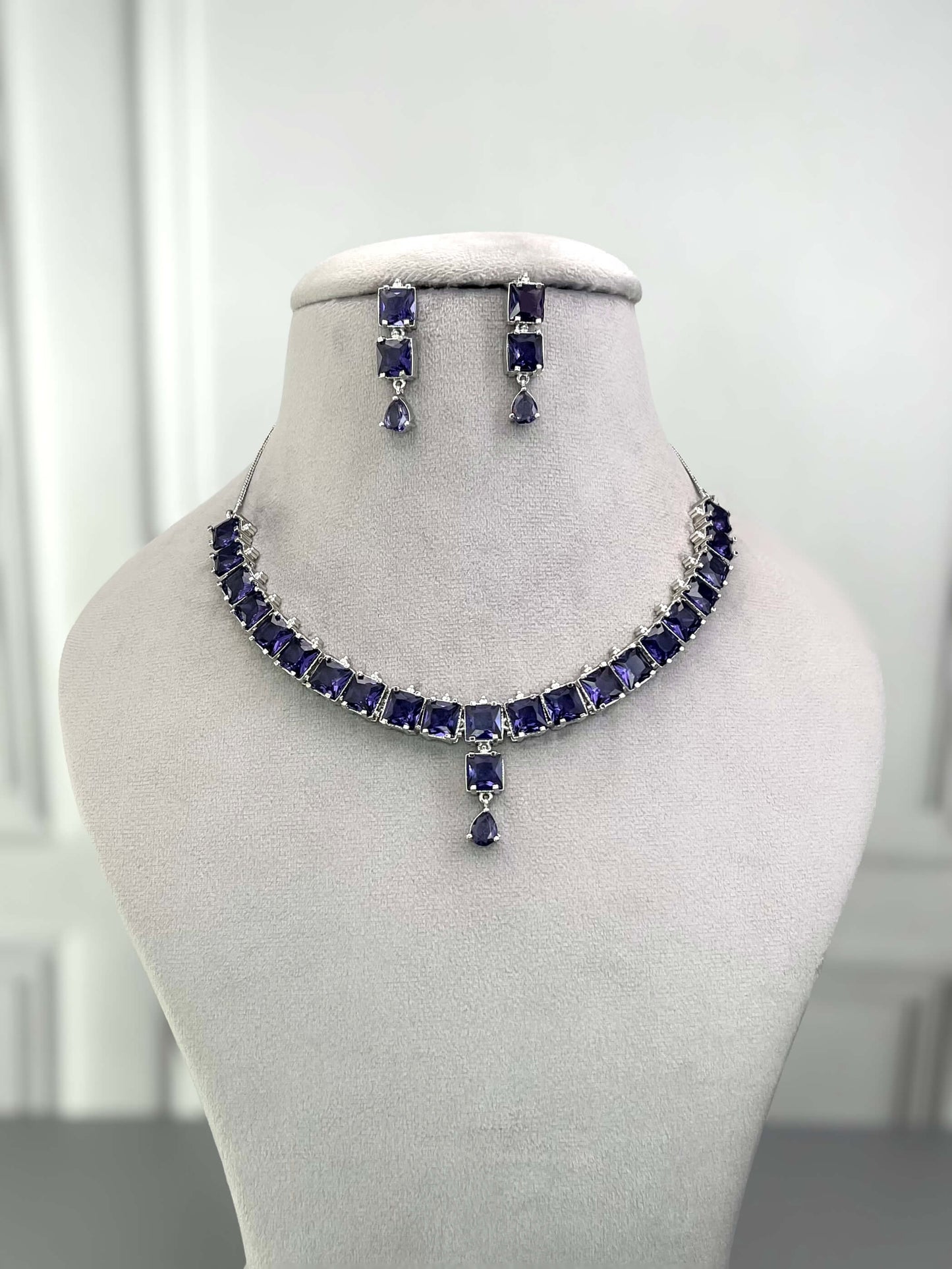 Gemma Purple Necklace Set