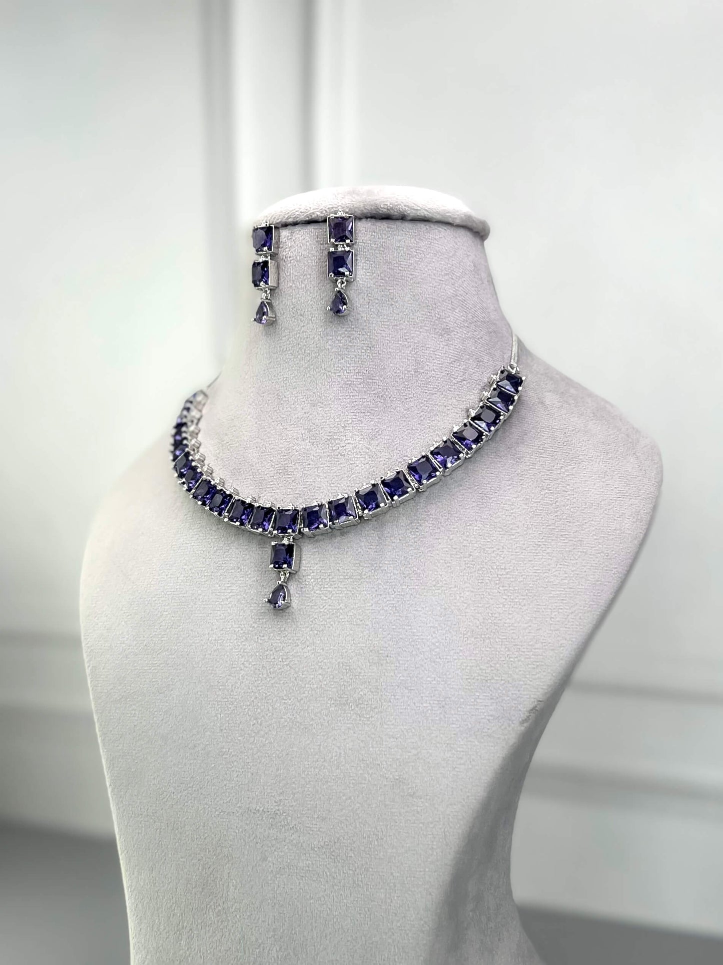 Gemma Purple Necklace Set