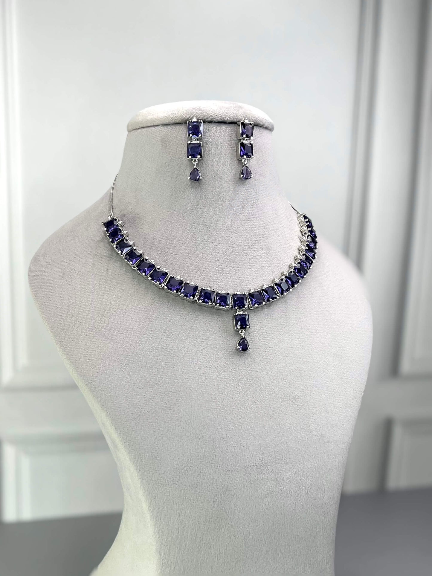 Gemma Purple Necklace Set