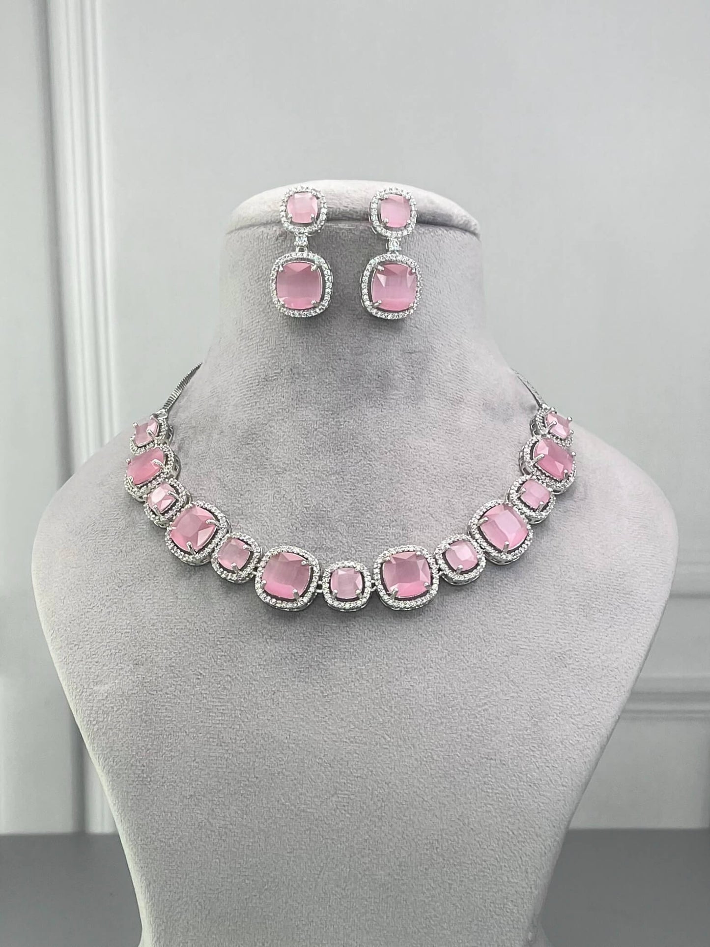 Rachel Pink AD Necklace Set