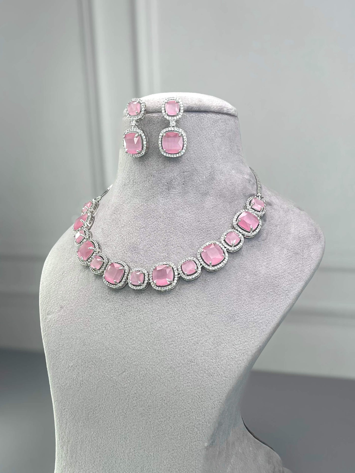 Rachel Pink AD Necklace Set