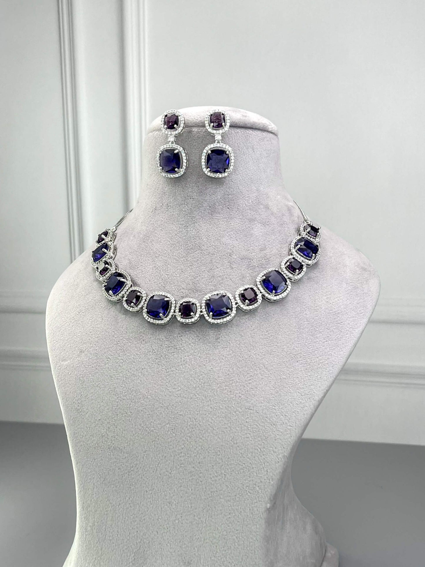 Rachel Purple AD Necklace Set